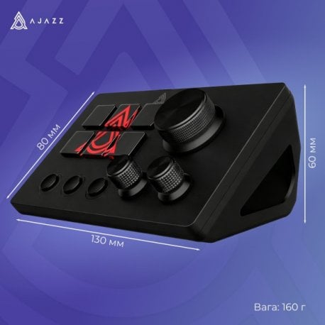 Контроллер Ajazz Stream Deck AKP03E-B USB Black (AKP03E-B)