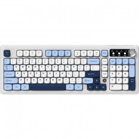 Клавіатура ігрова Ajazz AF98 PLUS Glacier Blue (AF98-PLUS-GB)