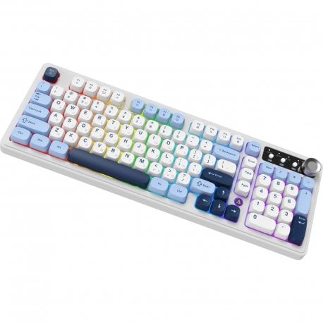 Клавіатура ігрова Ajazz AF98 PLUS Glacier Blue (AF98-PLUS-GB)