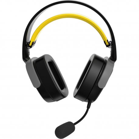 Ігрові гарнітура Ajazz AHM09 MAX Black/Gray/Yellow (AHM09-MAX-BGY)