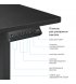 Комп'ютерний стіл з електрорегулюванням висоти OfficePro ODE1880B Black (ODE1880B)