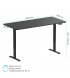 Компьютерный стол с электрорегулировкой высоты OfficePro ODE1880B Black (ODE1880B)