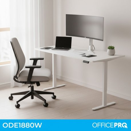 Компьютерный стол с электрорегулировкой высоты OfficePro ODE1880W White (ODE1880W)