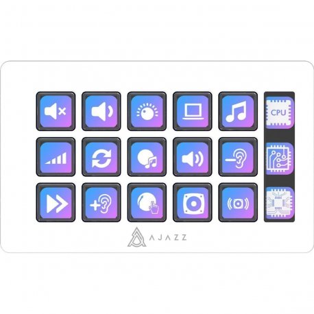 Контроллер Ajazz Stream Deck AKP153E-W White (AKP153E-W)
