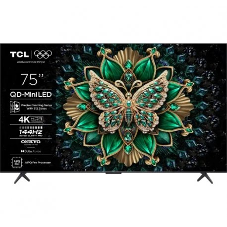 Телевизор TCL 75" Premium QD-Mini LED 144Hz Google Smart TV (75C6K)