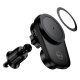 Автодержатель Hoco HW36 с беспроводной Qi-зарядкой 15W Black
