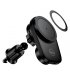 Автодержатель Hoco HW36 с беспроводной Qi-зарядкой 15W Black
