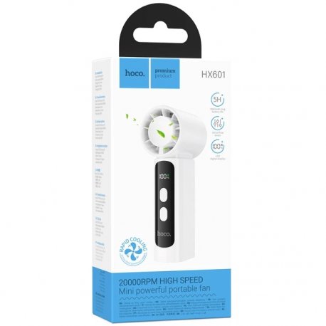 Портативный вентилятор Hoco HX601 White