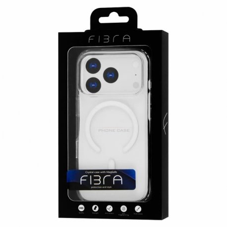 Чехол Fibra Crystal Case with MagSafe для iPhone 17 Pro Max Clear