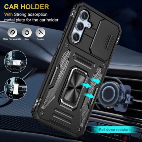 Чохол Camshield Army Ring для Samsung Galaxy A57 Black