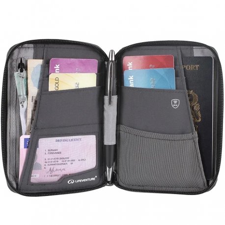 Гаманець на пояс Lifeventure Recycled RFID Mini Travel Wallet Gray (68761)