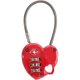 Брелок-замок Munkees 3606 TSA Combi Lock Heart Red (3606-RD) Брелок-замок Munkees 3606 TSA Combi Lock Heart Red (3606-RD)
