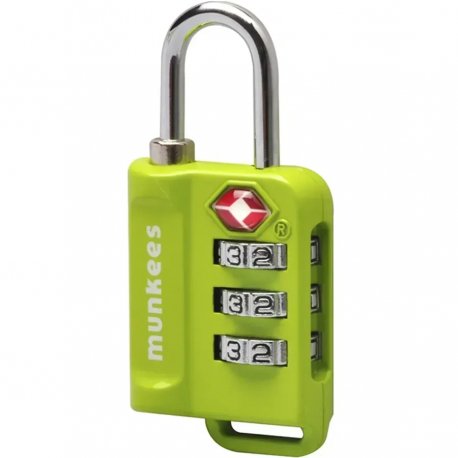 Брелок-замок Munkees 3610 TSA Combi Lock Lime (3610-LM)