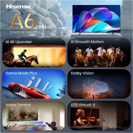 Телевізор Hisense 4K UHD 43" (43A6S)