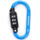 Карабин Munkees 35931 Combi Lock Carabiner D-Shape Blue (35931-BL)