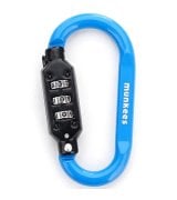 Карабін Munkees 35931 Combi Lock Carabiner D-Shape Blue (35931-BL)