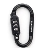 Карабін Munkees 35932 Combi Lock Carabiner D-Shape Black (35932-BK)