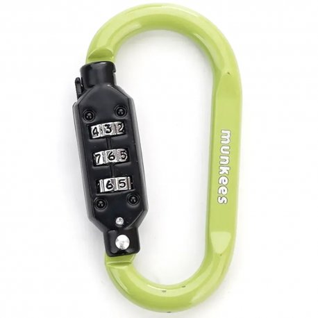 Карабин Munkees 35932 Combi Lock Carabiner D-Shape Green (35932-GR)