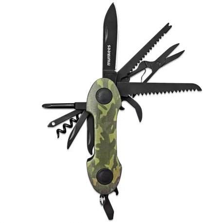 Брелок-мультиинструмент Munkees 2579 Pocket Knife Camo Green (2579-GR)