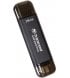 Портативний SSD Transcend 256GB USB 3 1 Gen 2 Type-A Type-C ESD310 Чорний