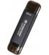 Портативний SSD Transcend 256GB USB 3 1 Gen 2 Type-A Type-C ESD310 Чорний