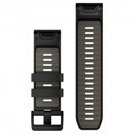 Ремешок Garmin Fenix ​​8 Solar 26mm Black/Pebble Gray (010-13393-00)