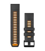 Ремешок Garmin Fenix ​​8 Solar 26mm Graphite/Spark Orange (010-13393-05)