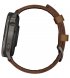 Смарт-часы Garmin Venu 4 45mm Slate with Brown Leather Band (010-03014-03)