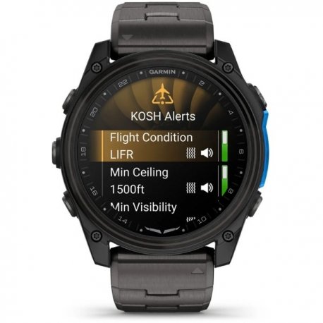 Смарт-часы Garmin D2 Carbon Gray DLC Titanium 51 мм (010-02905-31)