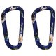 Комплект карабинов Munkees Flower Blue (3323-BL) Комплект карабинов Munkees Flower Blue (3323-BL)