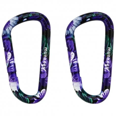 Комплект карабинов Munkees Flower Purple (3325-PR)