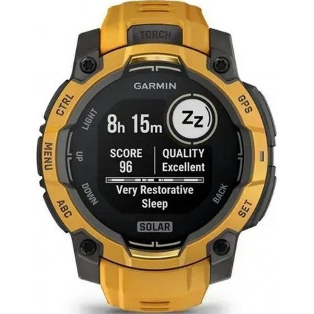 Смарт-часы Garmin Instinct 3 45mm Solar Sunburst with Sunburst/Gray Accents (010-02934-02)
