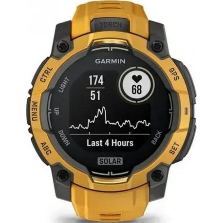Смарт-часы Garmin Instinct 3 Solar 50mm Sunburst with Sunburst/Gray Accents (010-02935-02)