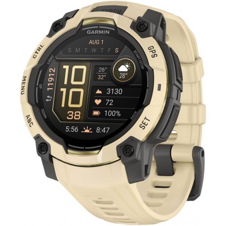 Смарт-годинник Garmin Instinct 3 Amoled 45mm Citrine (010-02936-02)