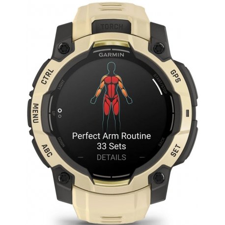 Смарт-годинник Garmin Instinct 3 Amoled 45mm Citrine (010-02936-02)