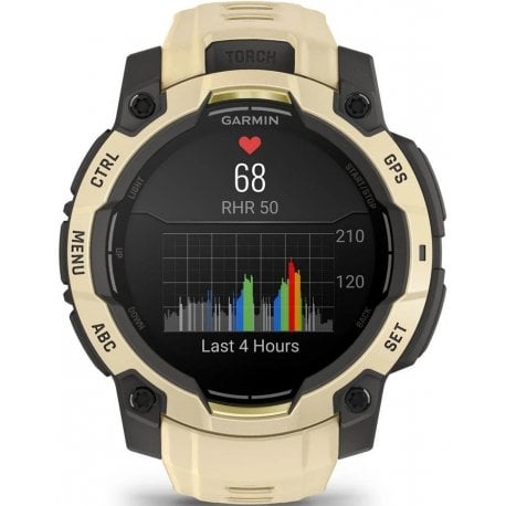 Смарт-годинник Garmin Instinct 3 Amoled 45mm Citrine (010-02936-02)