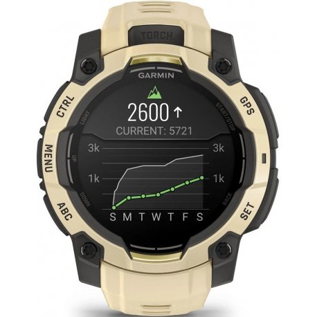 Смарт-годинник Garmin Instinct 3 Amoled 45mm Citrine (010-02936-02)