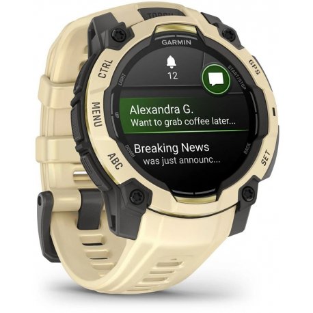 Смарт-годинник Garmin Instinct 3 Amoled 45mm Citrine (010-02936-02)