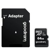Карта пам’яті MicroSDXC 64GB UHS-I Class 10 Goodram + SD-adapter (M1AA-0640R12)