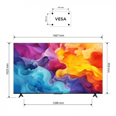 Телевізор TCL 75" UHD LED TV (75P655)