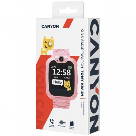Смарт-годинник Canyon Tommy Pink (CNE-KW31RR)