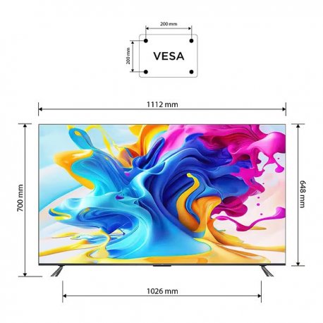 Телевізор TCL 50" 4K QLED Smart (50C645)