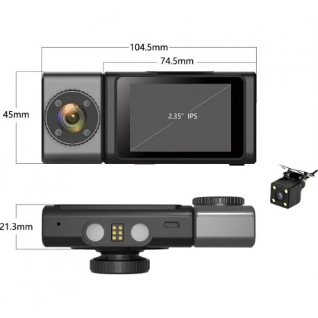 Видеорегистратор Aspiring Alibi 9 GPS 3 Cameras Speedcam (CD1MP20GAL9)
