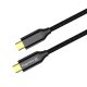 Кабель ColorWay USB Type-C + USB Type-C (M/M), 5.0 А, 1 м, Black (CW-CBPDCC062-BK) Кабель ColorWay USB Type-C + USB Type-C (M/M), 5.0 А, 1 м, Black (CW-CBPDCC062-BK)