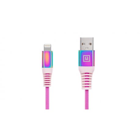 Кабель REAL-EL USB - Lightning (M/M), 1 м, Rainbow (EL123500051)