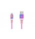 Кабель REAL-EL USB - Lightning (M/M), 1 м, Rainbow (EL123500051)