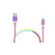 Кабель REAL-EL USB - Lightning (M/M), 1 м, Rainbow (EL123500051)