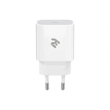 Сетевое зарядное устройство 2E White (2E-WC1USBC20W-W)