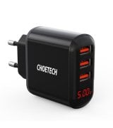 Мережевий зарядний пристрій Choetech Black (Q5009-EU)