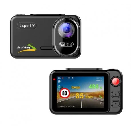 Видеорегистратор Aspiring Expert 9 Speedcam Wi-Fi GPS 2K 2 Cameras (EX123SS)